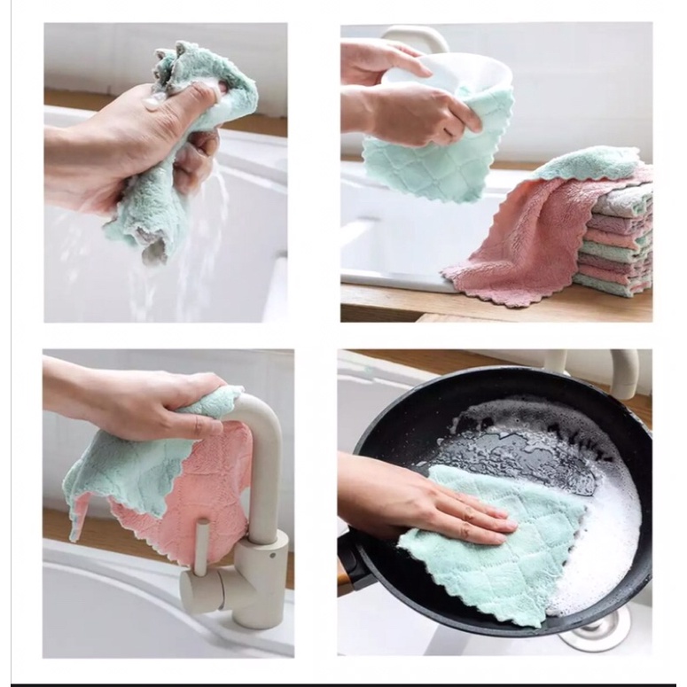 Kitchen Microfiber Cleaning Cloth Dish Cloths Dish Towels Super