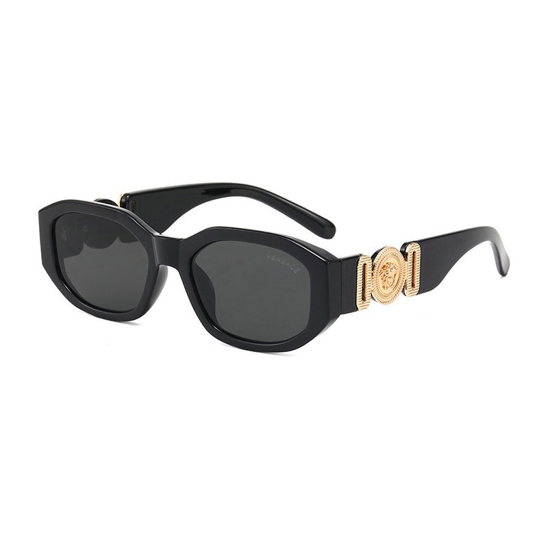 Retro UV400 Versace Retro Steampunk sunglasses with retro square