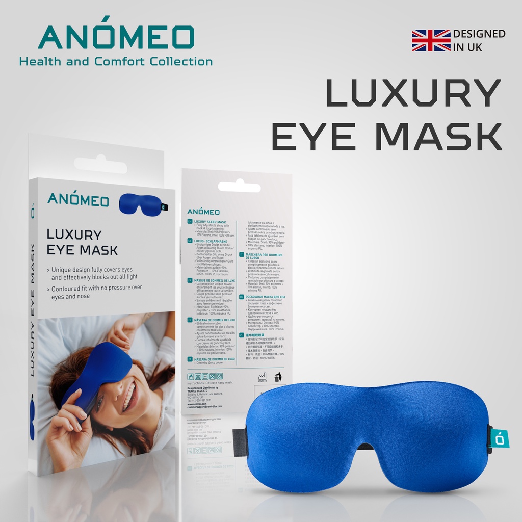 Travel blue deals luxury eye mask