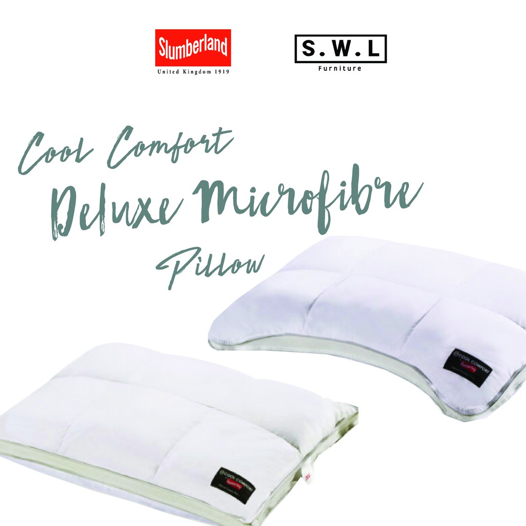 Slumberland Cool Comfort Mircofibre Pillow Series (Deluxe Classic