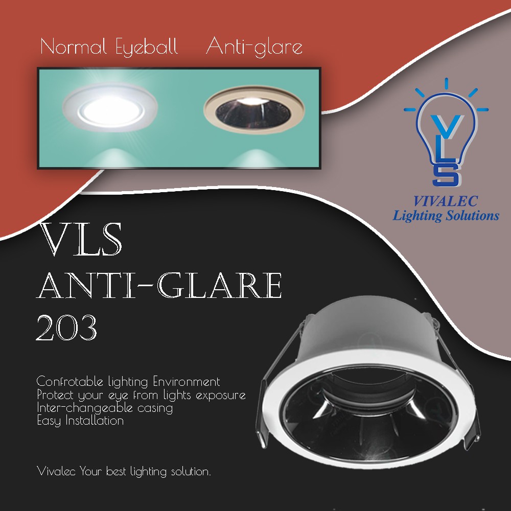 5W 7W 12W Changeable Anti Glare Rimless Adjustable Surface Mounted