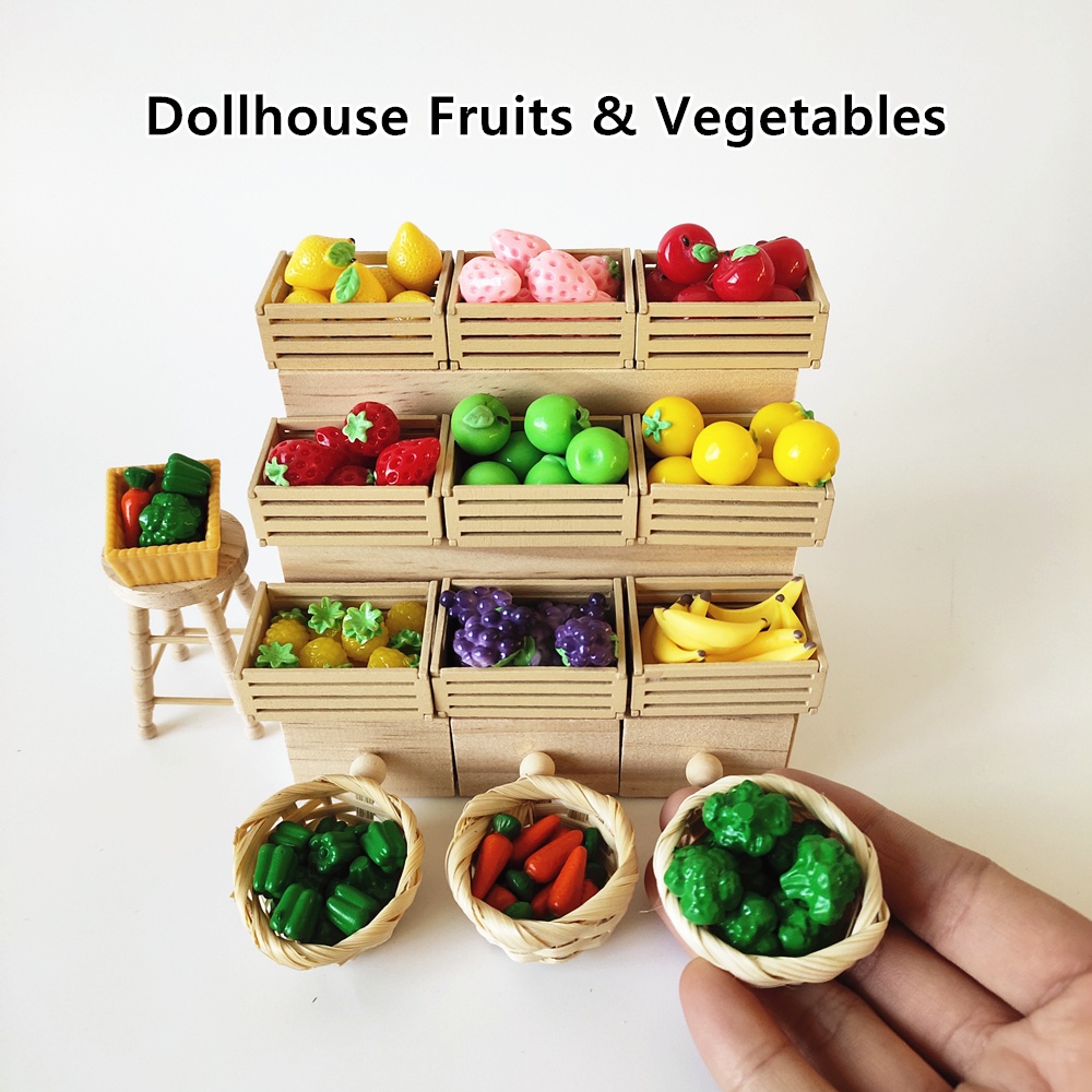 Miniature best sale vegetables dollhouse