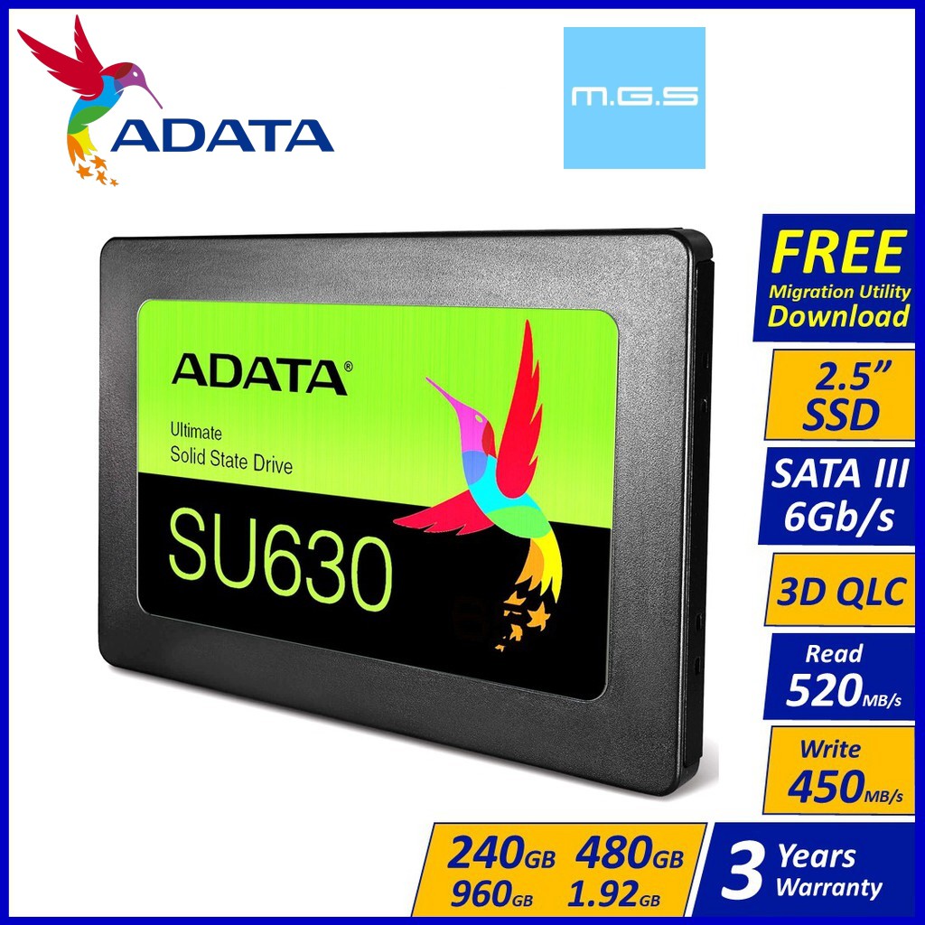 ADATA Ultimate Series: SU630 480GB Internal SATA Solid State Drive