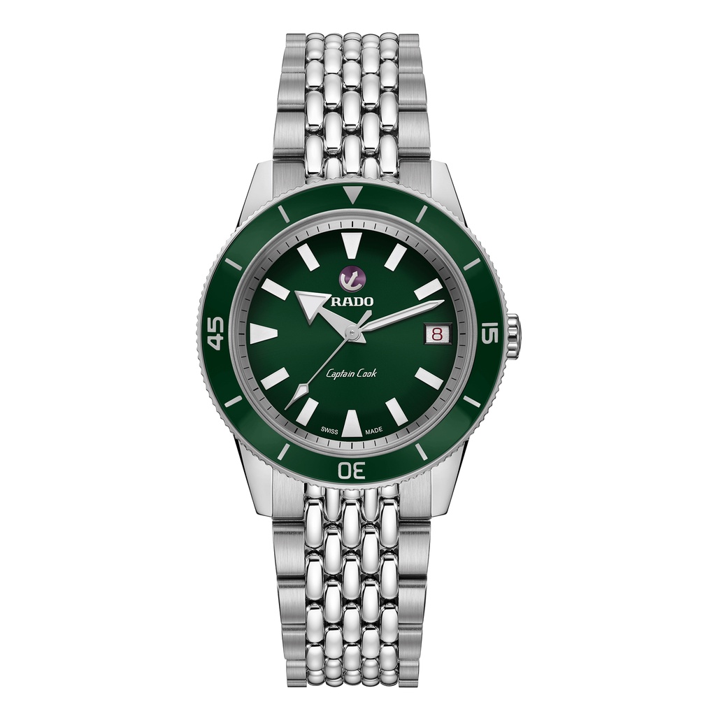 Rado Captain Cook Automatic Green Dial Stainless Steel Bracelet