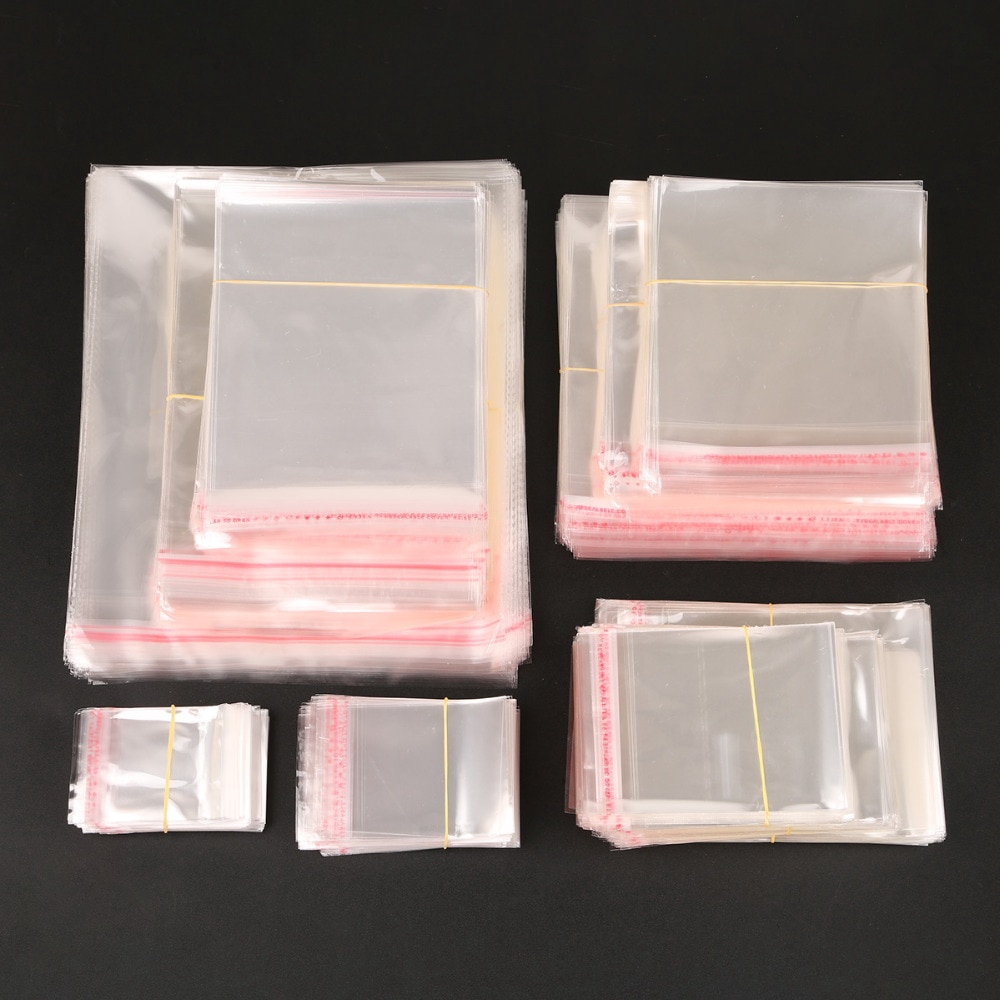 DMS RETAIL Jewellery packing Self Adhesive Plastic Bag/Self Adhesive Seal Bag/Transparent poly bag/Clear Resealable bag/Plastic packing