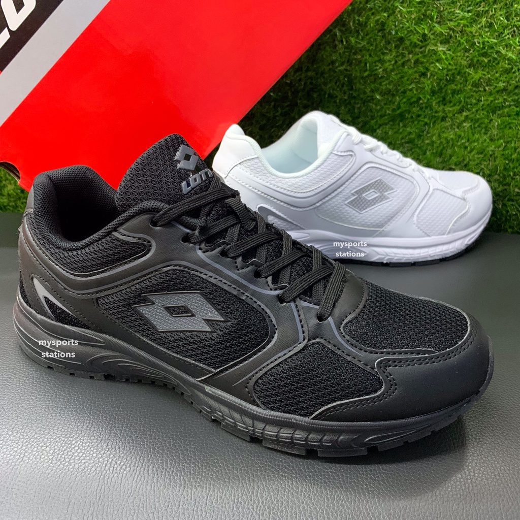 Lotto men cheap black running shoes