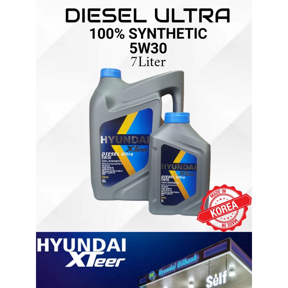 Hyundai xteer diesel ultra 5w 30