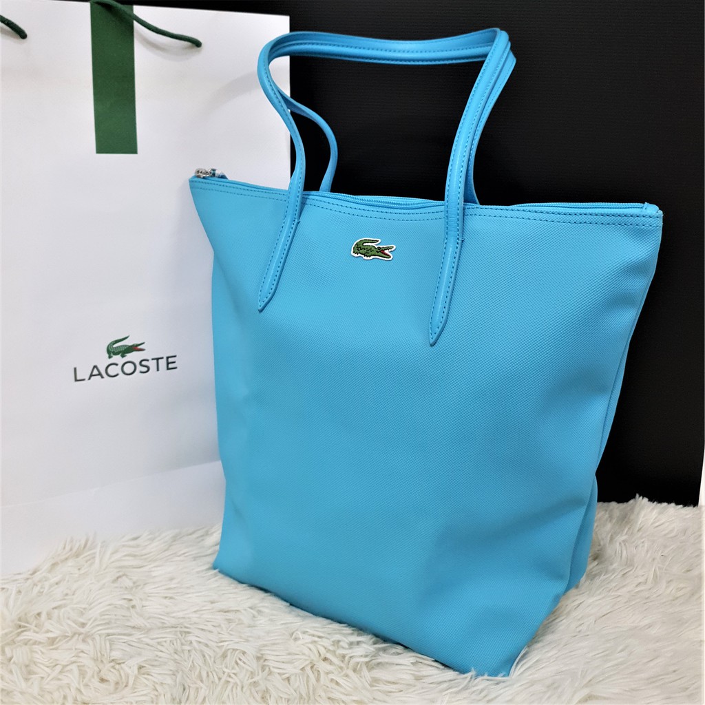 Lacoste vertical tote hot sale