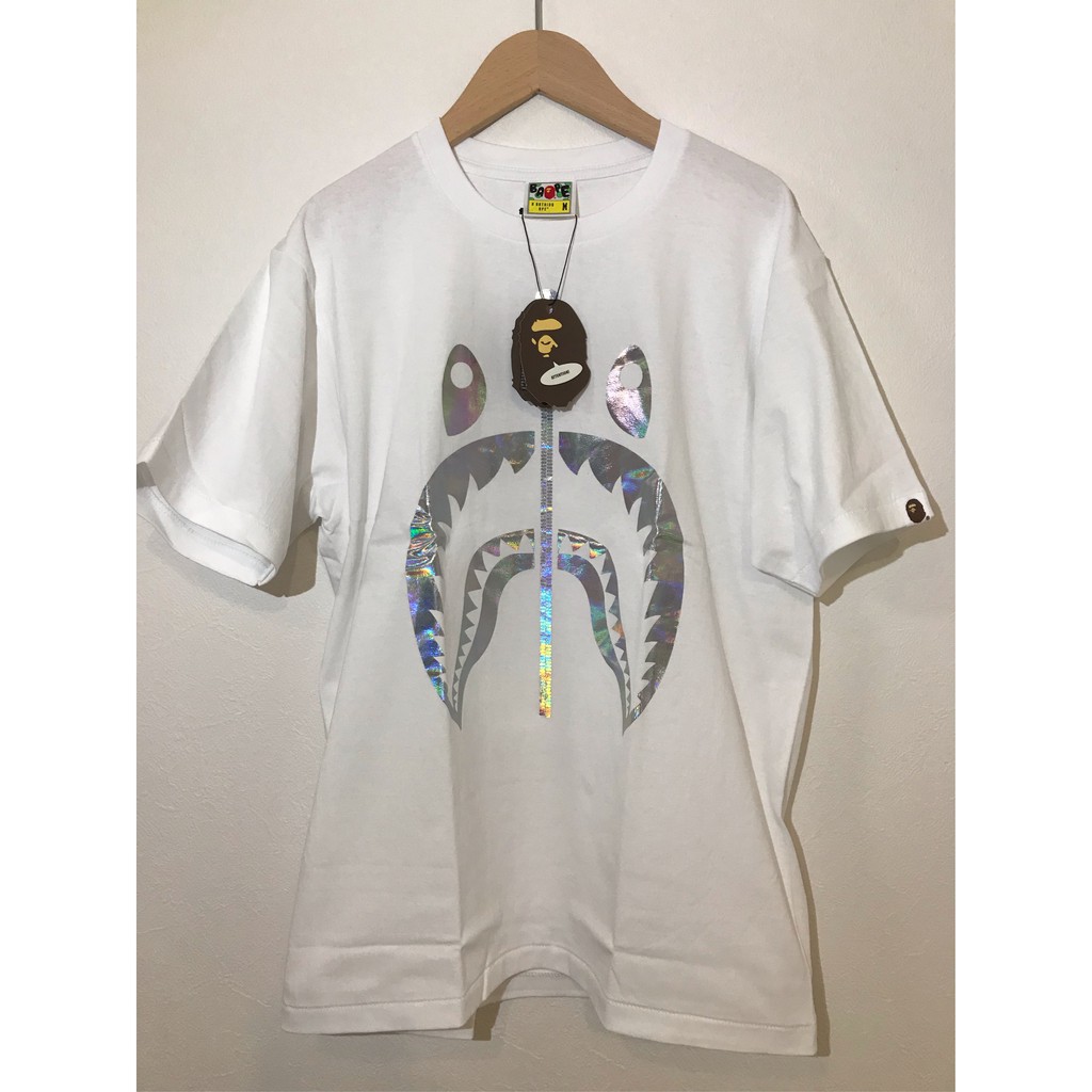 Bape hologram shark store tee