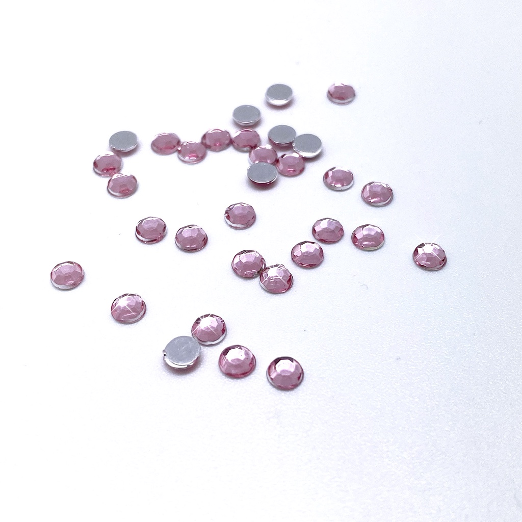 Light Pink Rhinestones - 3mm