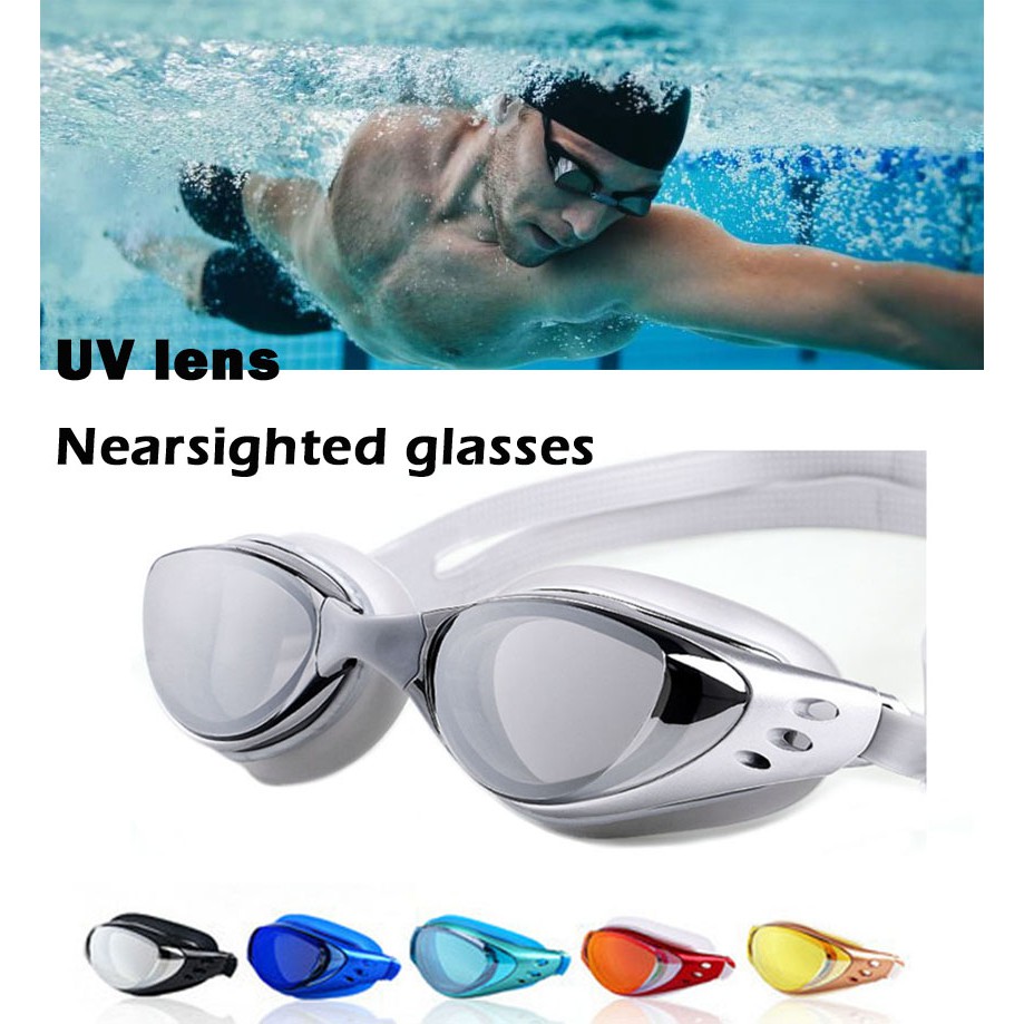 Swimming glasses clearance with power