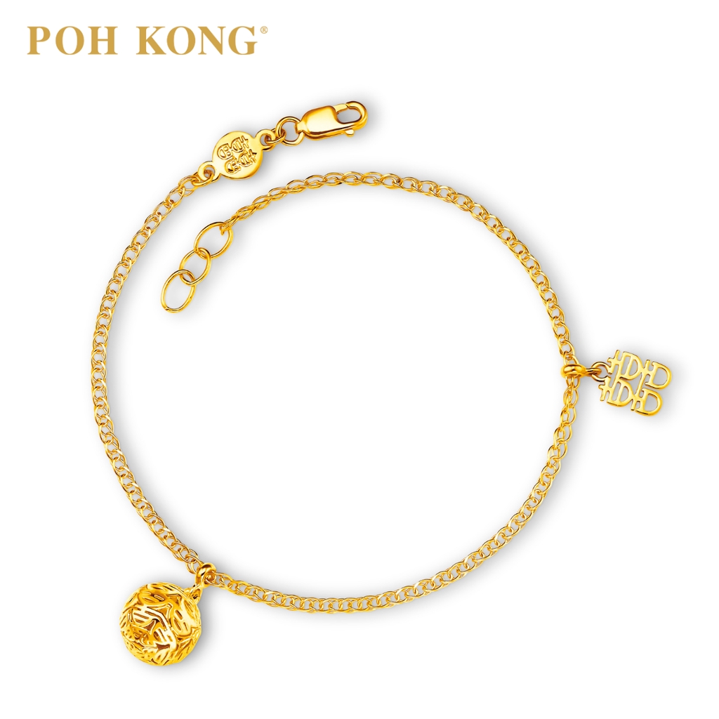 Poh kong deals white gold bracelet