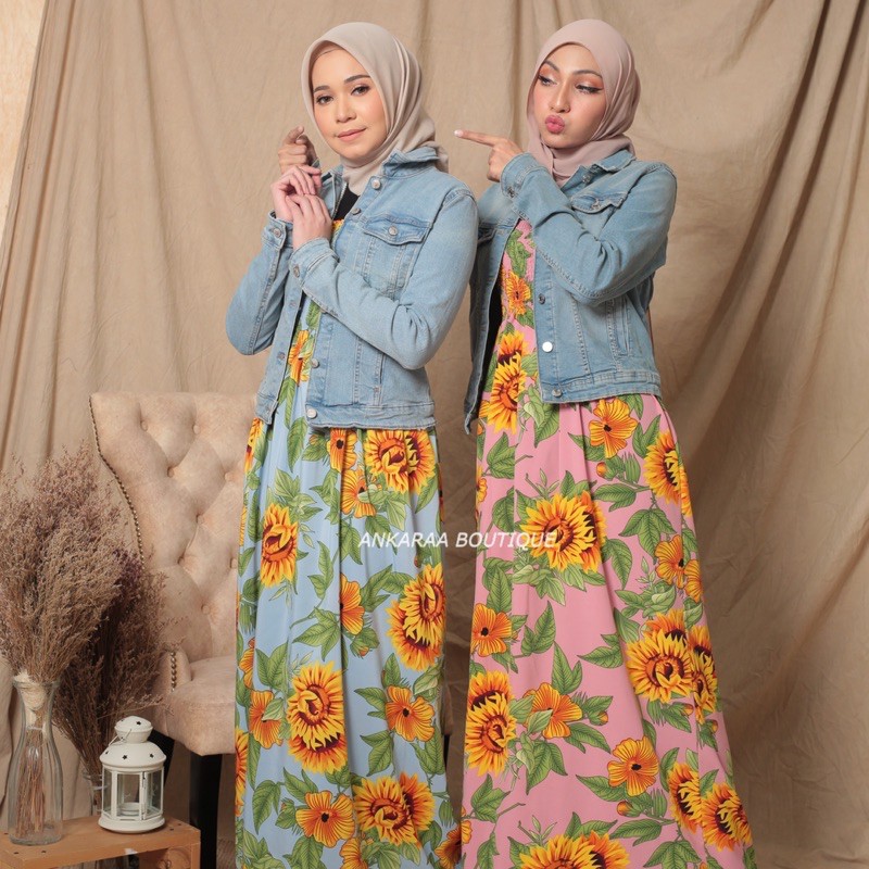 Dress hawaiian sales theme for muslimah