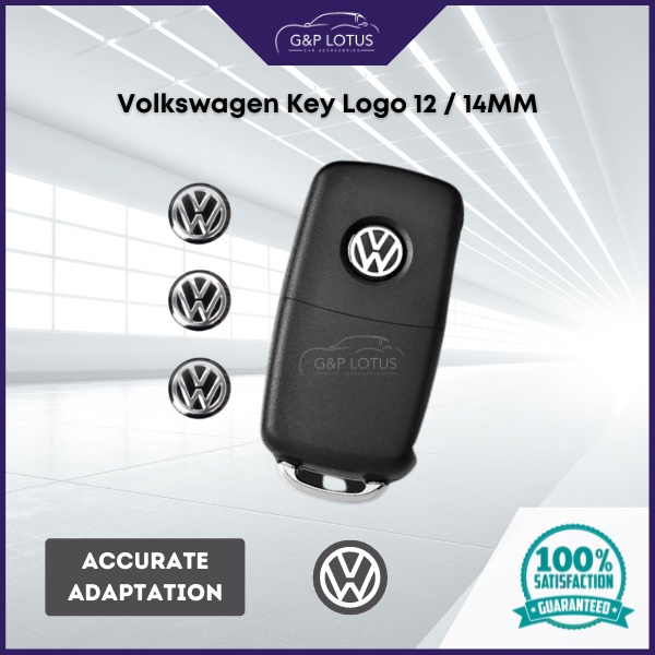 Ready Stock】Volkswagen Vw Remote Control Key Logo Car Sticker Badge Logo  Emblem 10 MM / 12MM / 14MM