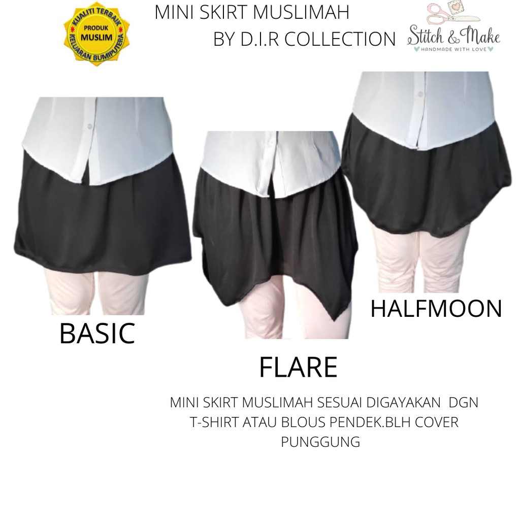 Mini skirt muslimah murah sale