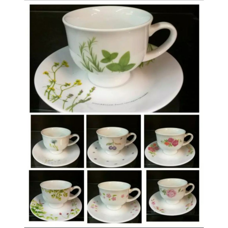 Corelle cup and saucer clearance set