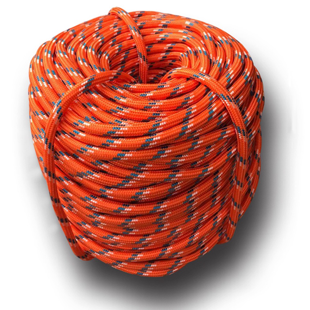 Climbing Rope 9mm, 10m/20m/30m/50m Outdoor Emergency Rope Wear Resistant  9mm Diameter High Strength Hiking Tools