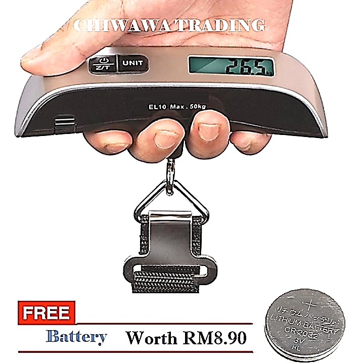 50kg/10g Portable Digital Luggage Scale - Perfect for Travel & Outdoor  Weighing! (Batteries Are Not Included)