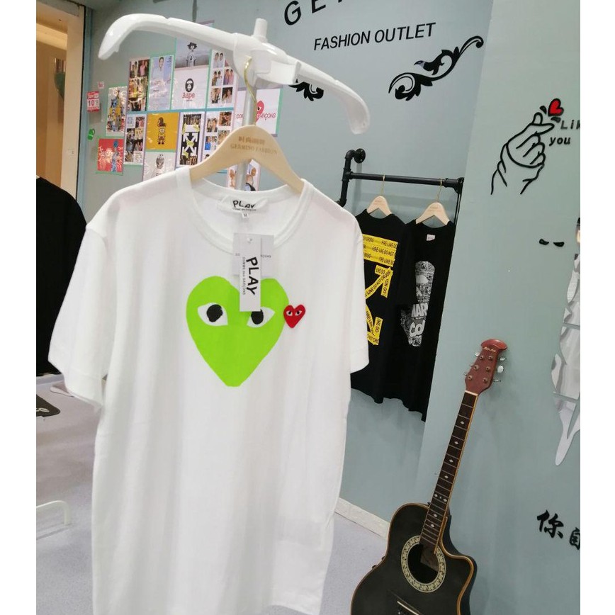 Cdg green outlet heart