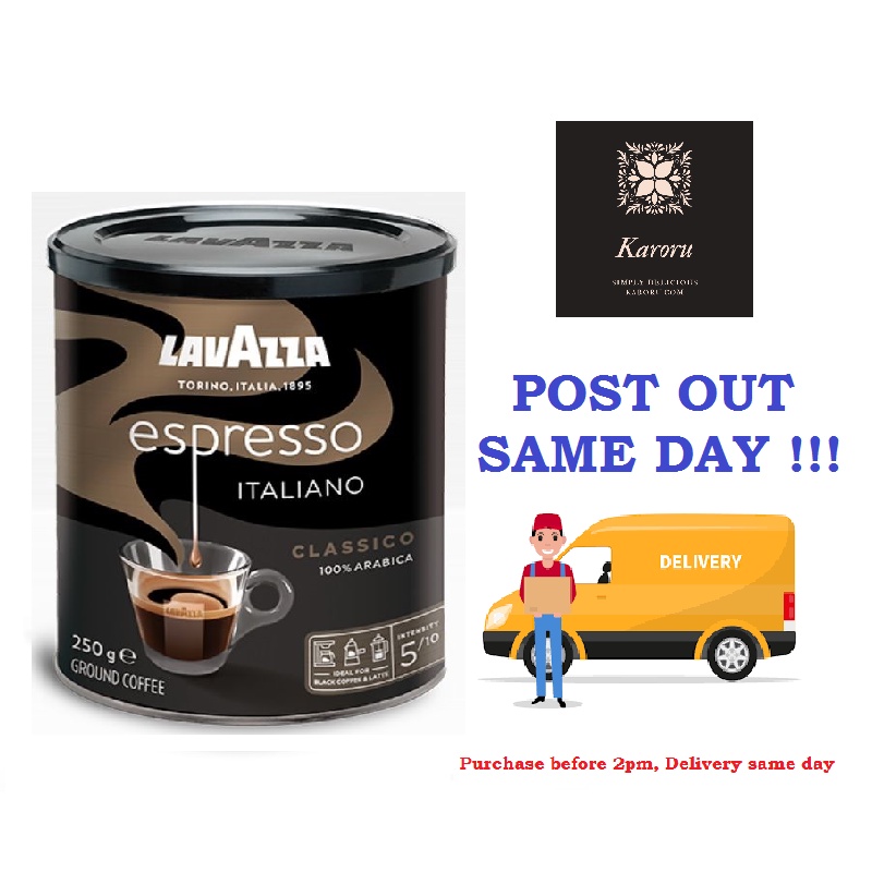 Ground coffee Lavazza Espresso, tin 250g – I love coffee