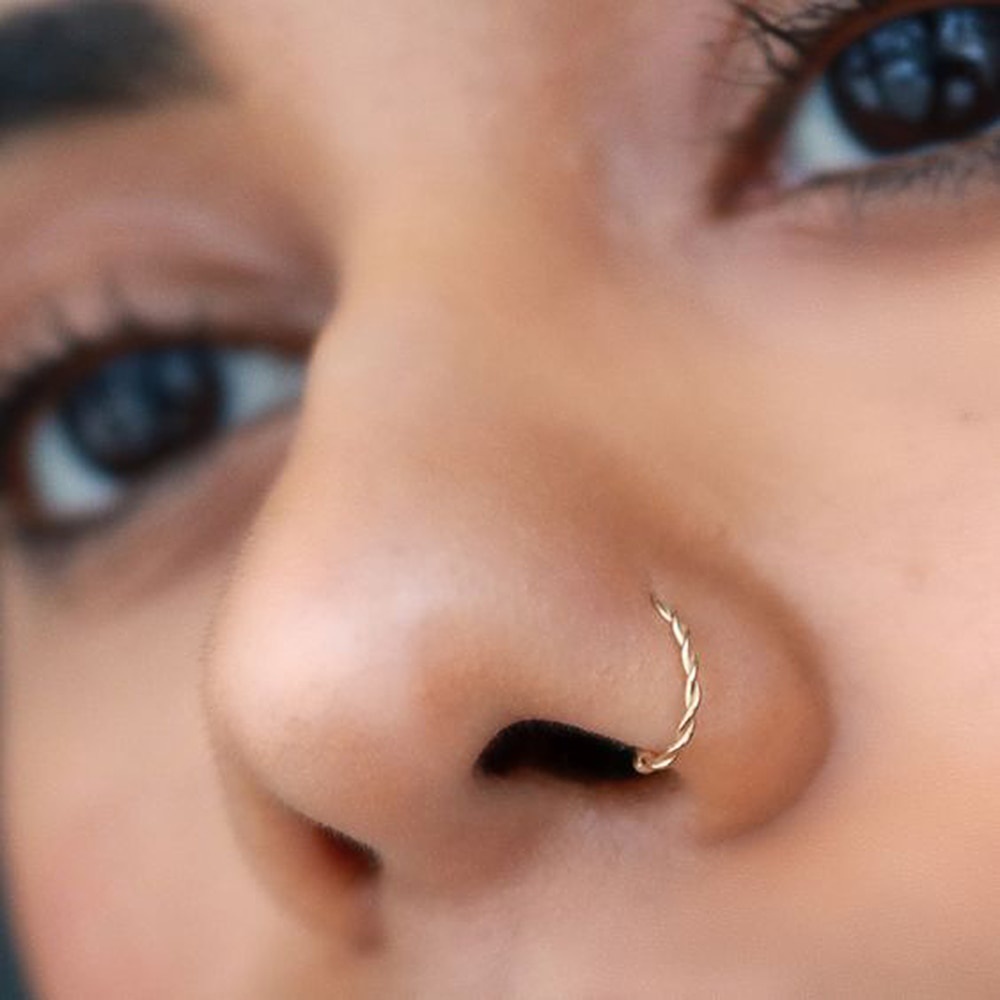 Fake nose ring new on sale look