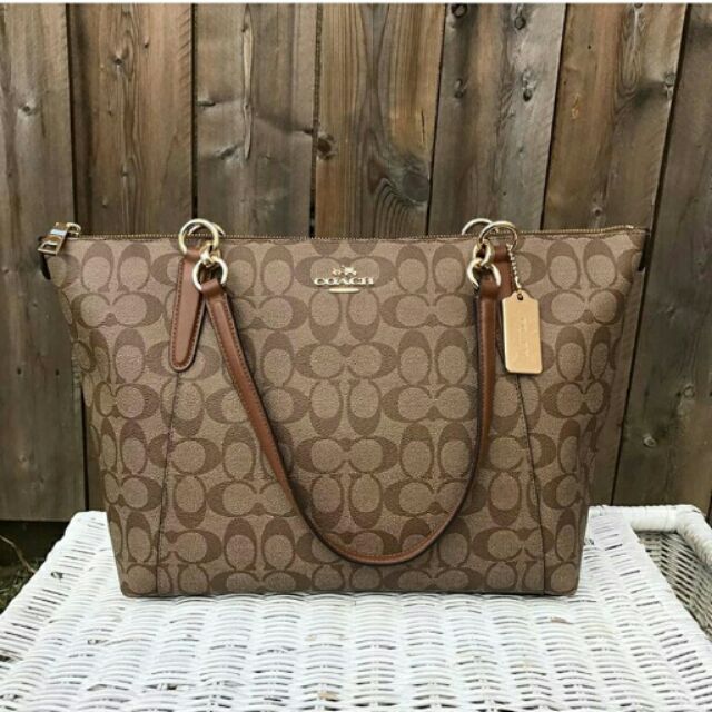 Coach signature shop ava tote bag