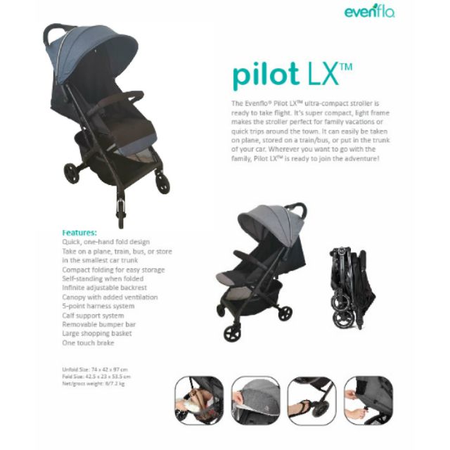 Evenflo gb pilot stroller sale