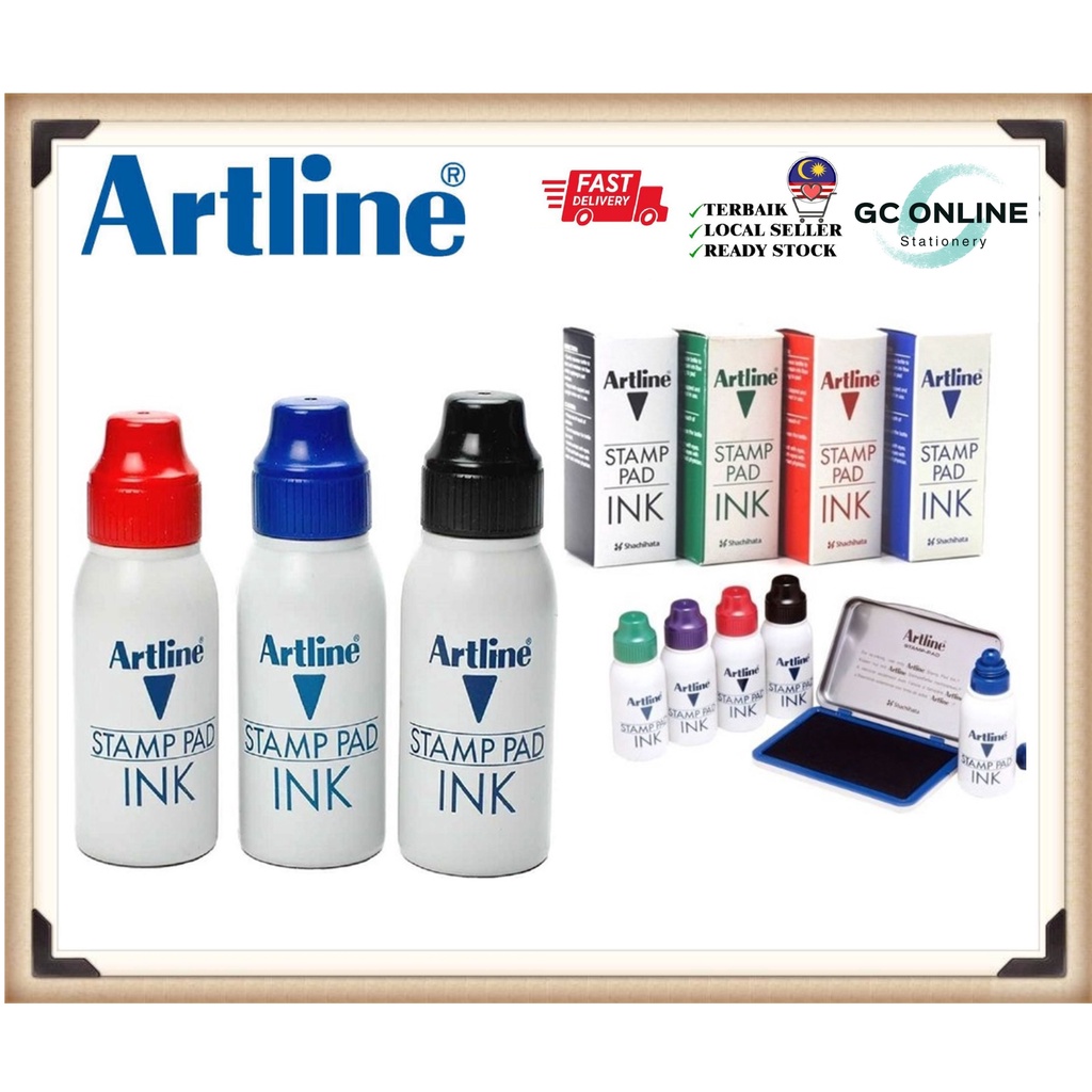 Artline Stamp Pad Ink 50cc Stamp / Ink Stationery & Craft Johor Bahru (JB),  Malaysia Supplier, Suppliers