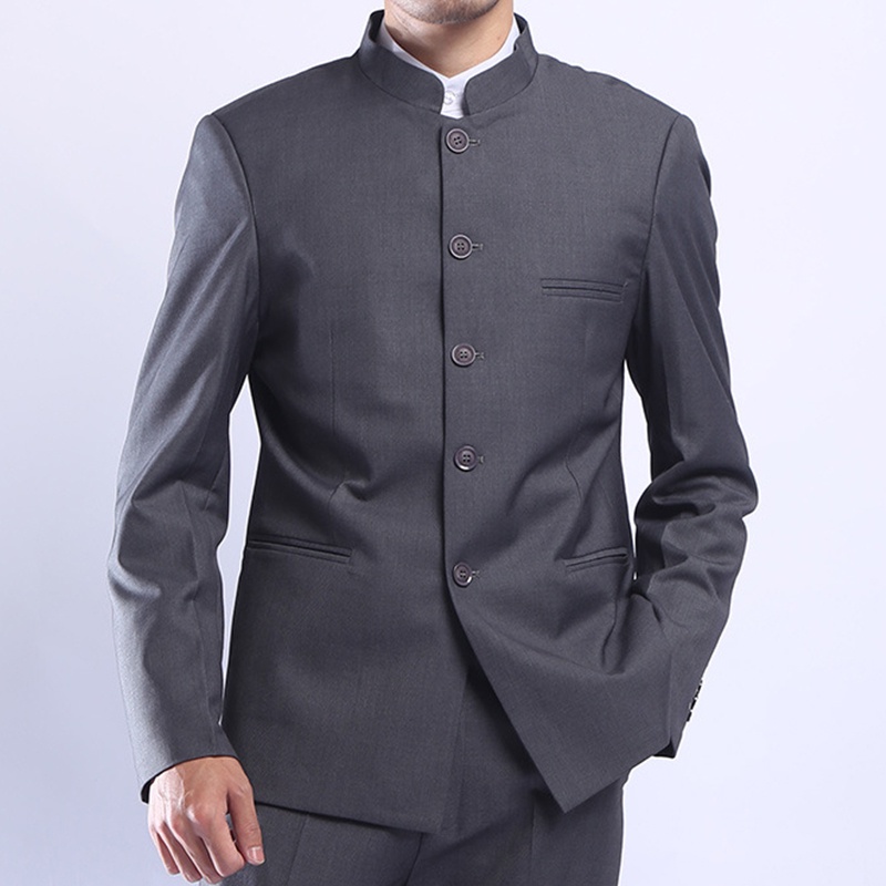 Stand up collar outlet suit jacket