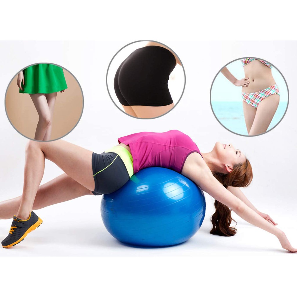 Exercise Workout Yoga Ball for Yoga Fitness Pilates Sculpting Balance with  Pump