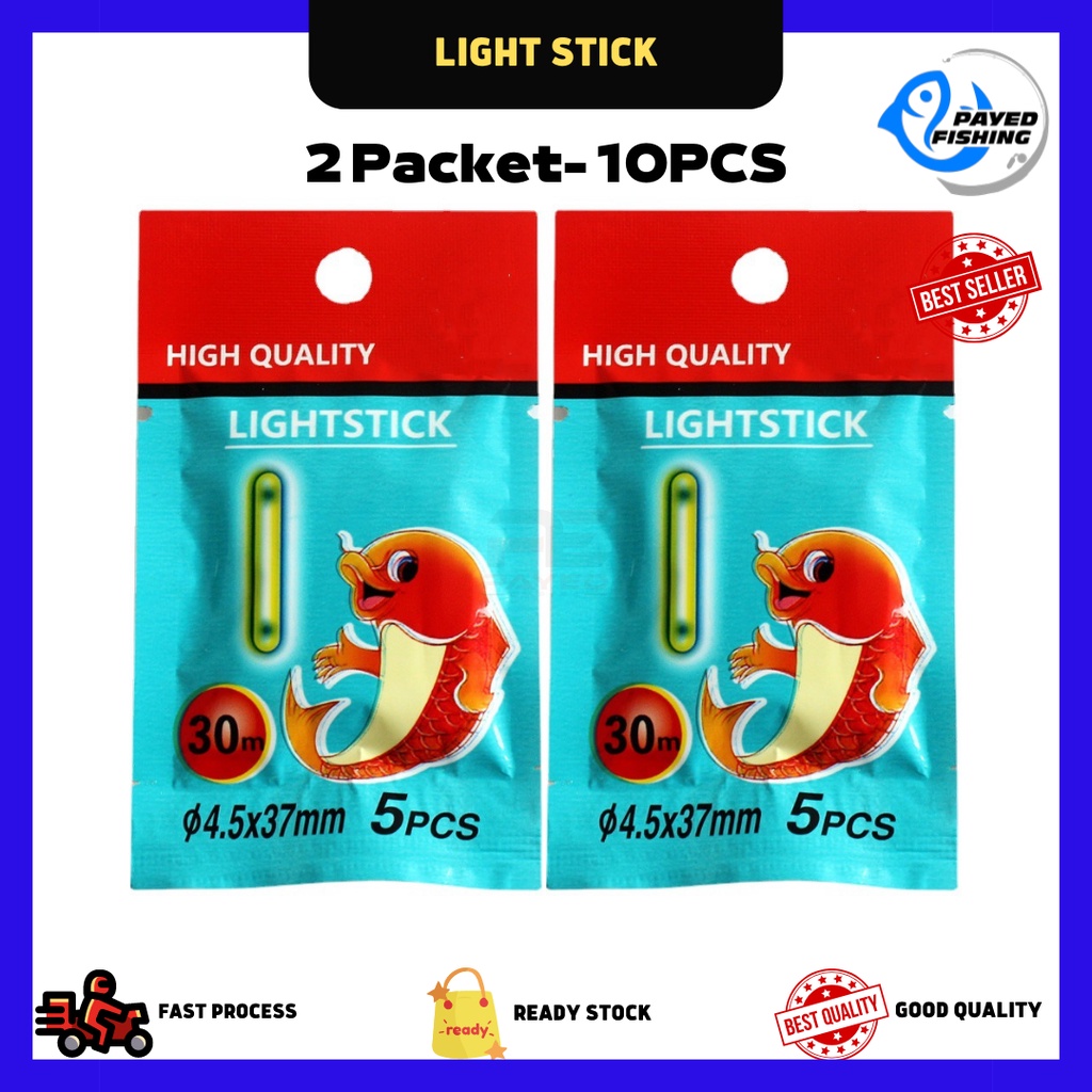 2 Packet (10PCS) Night light stick for Fishing Lebih Terang & Tahan lama