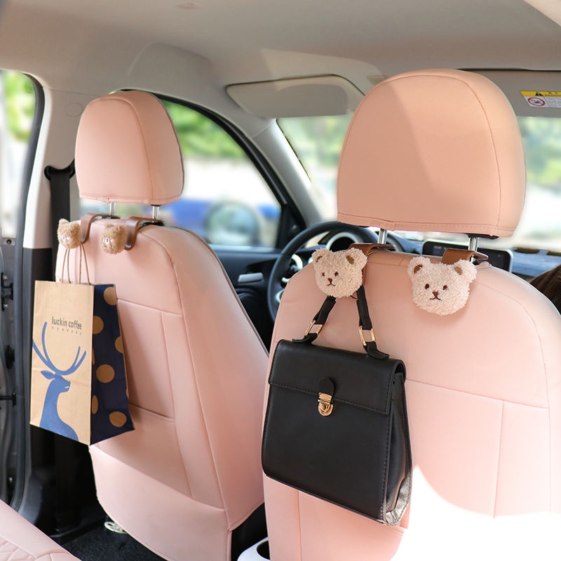 Cheap 2 Pcs Cute Cat Car Seat Hanger Hooks Bags Clothes Sundries Hanger Clip  Cartoon Cat Rear Seat Back Hanging Hook Car Decoration