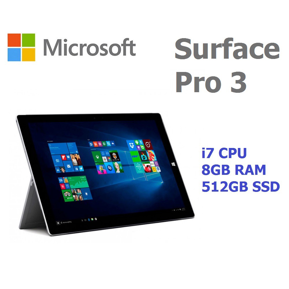 サーフェイスプロ3 SurfacePro3 i7 Processor 512GBありOS