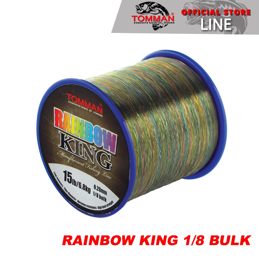 Tomman Rainbow King 1/8 Bulk Monofilament Fishing Line (230m-1000m
