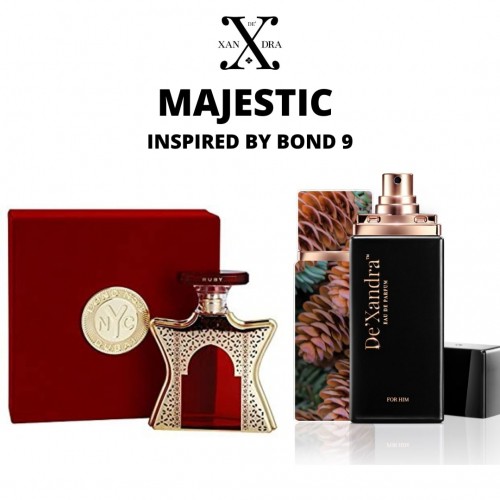 DE XANDRA EDP MEN PERFUME MAJESTIC 35 ML INSPIRED BY BOND NO