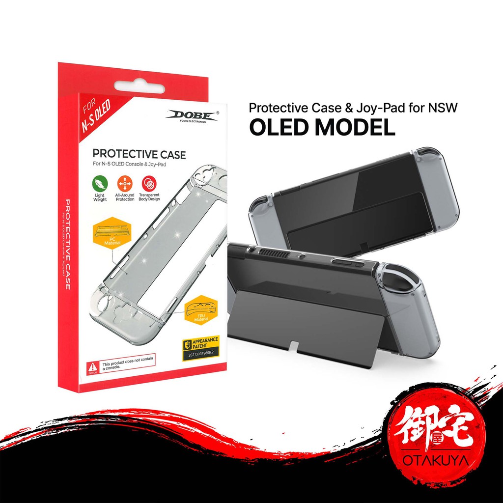 DOBE Nintendo Switch OLED Dockable HD Transparent Protective TPU