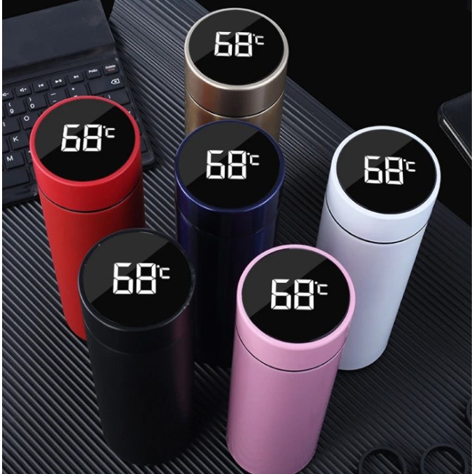 Thermos flask best sale with temperature gauge