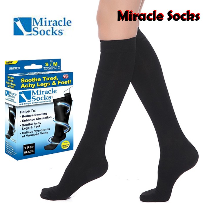 Unisex Miracle Flight Travel Compression Socks Anti Swelling