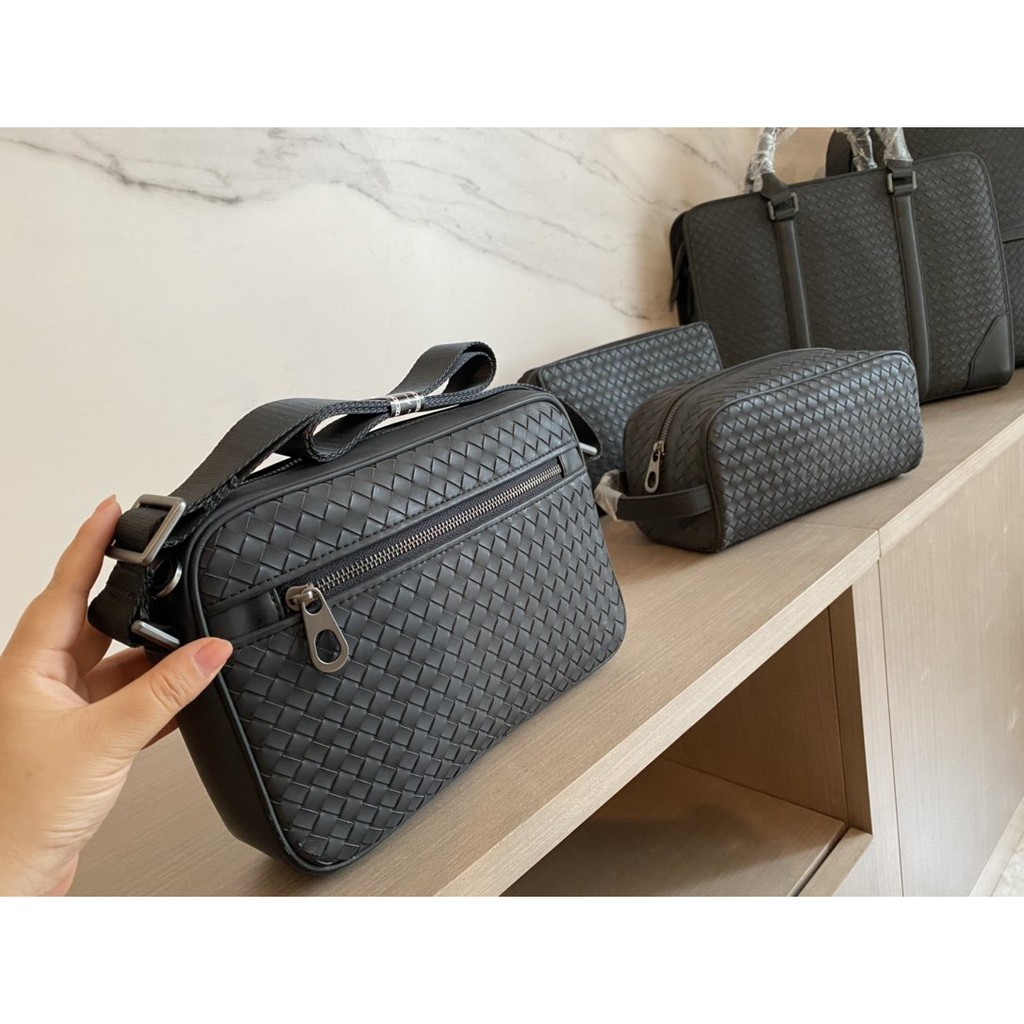 BV New style woven shoulder bag for men Shopee Malaysia