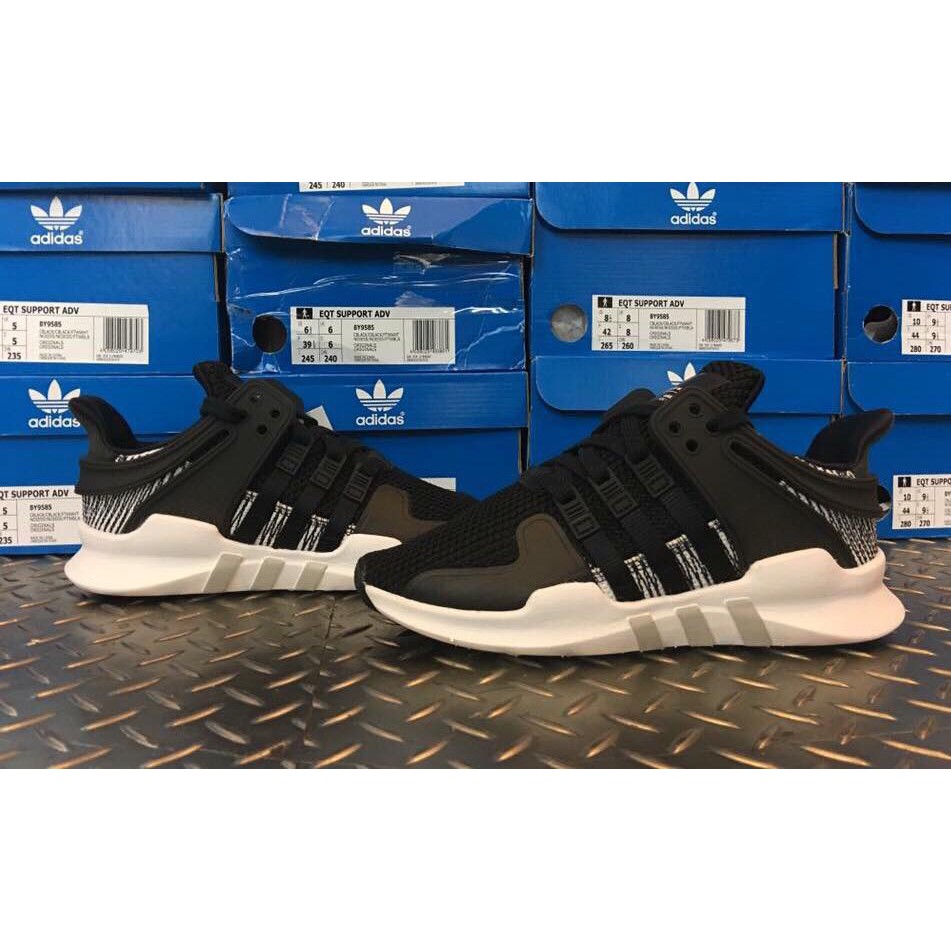 Adidas eqt best sale black white stripes