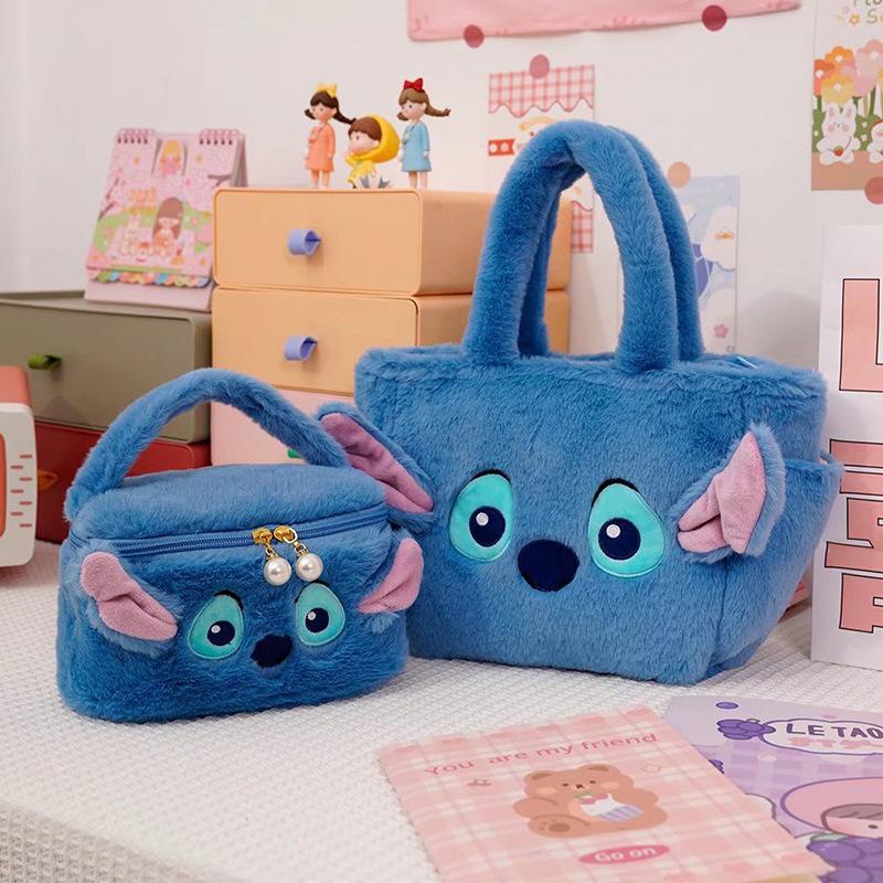 Disney Stitch and Scrump Bento Lunch Box 2 Layers w/ Tableware Blue  Inspired by You.