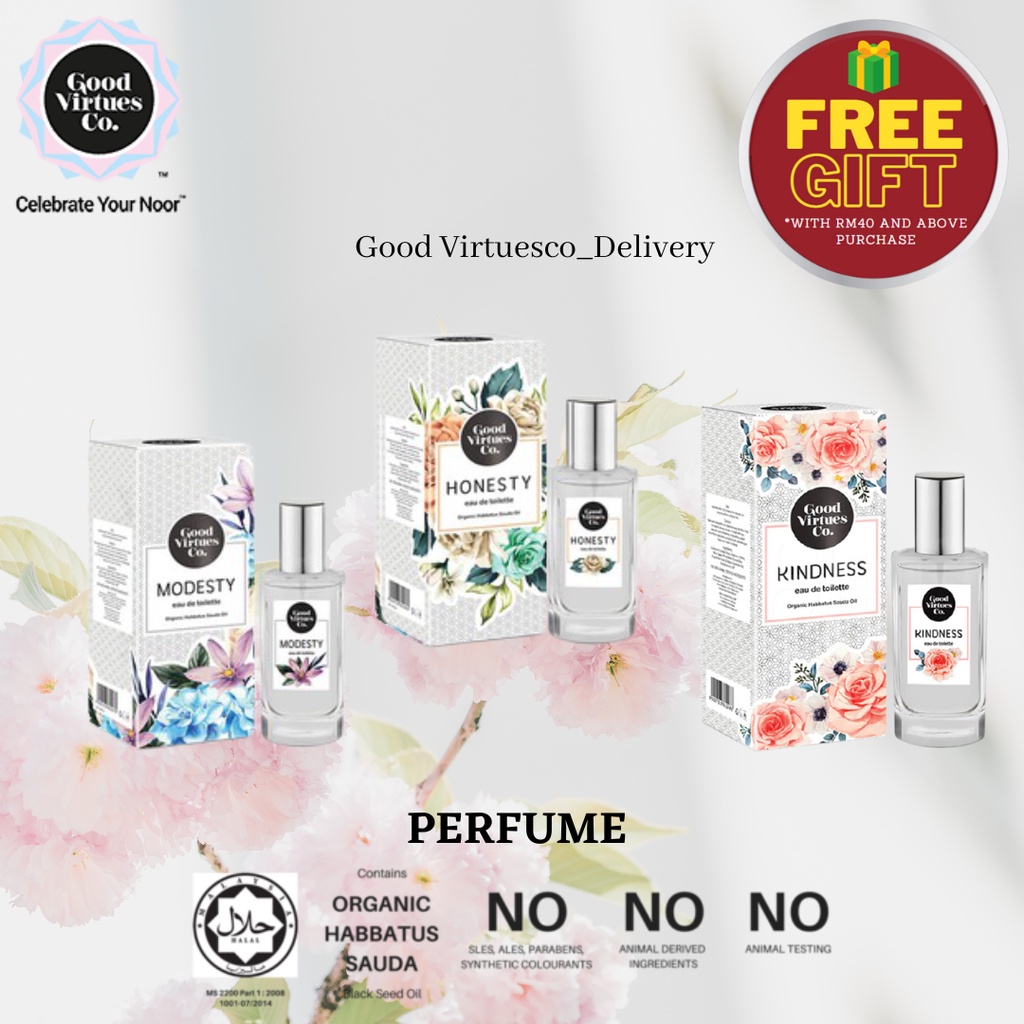 GOOD VIRTUES CO EDT PERFUME free gift purchase over rm40