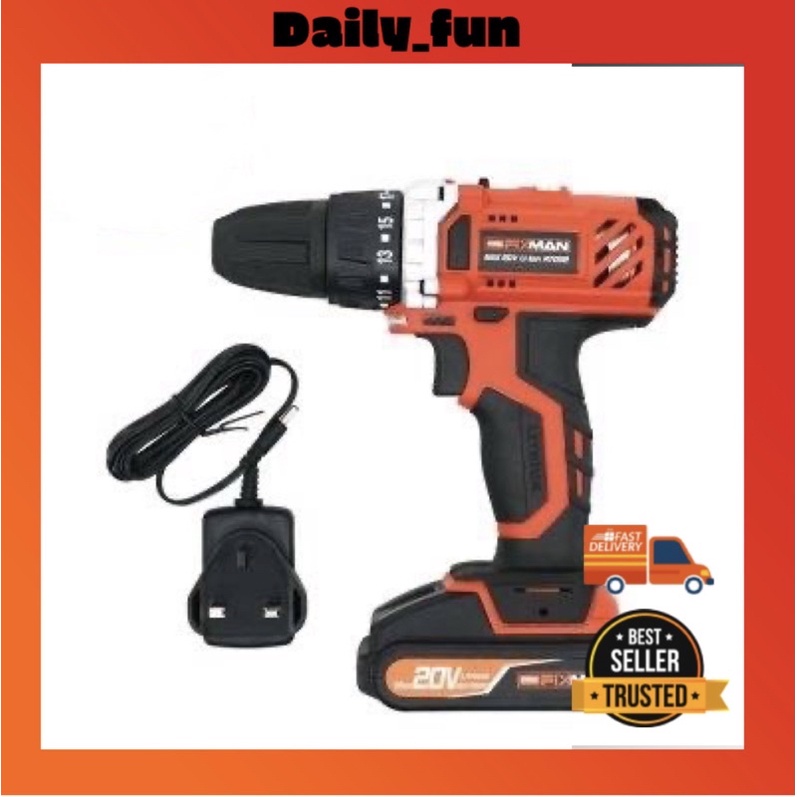 READY STOCK PRO FIXMAN Power Drill Set 20V 12V Shopee Malaysia