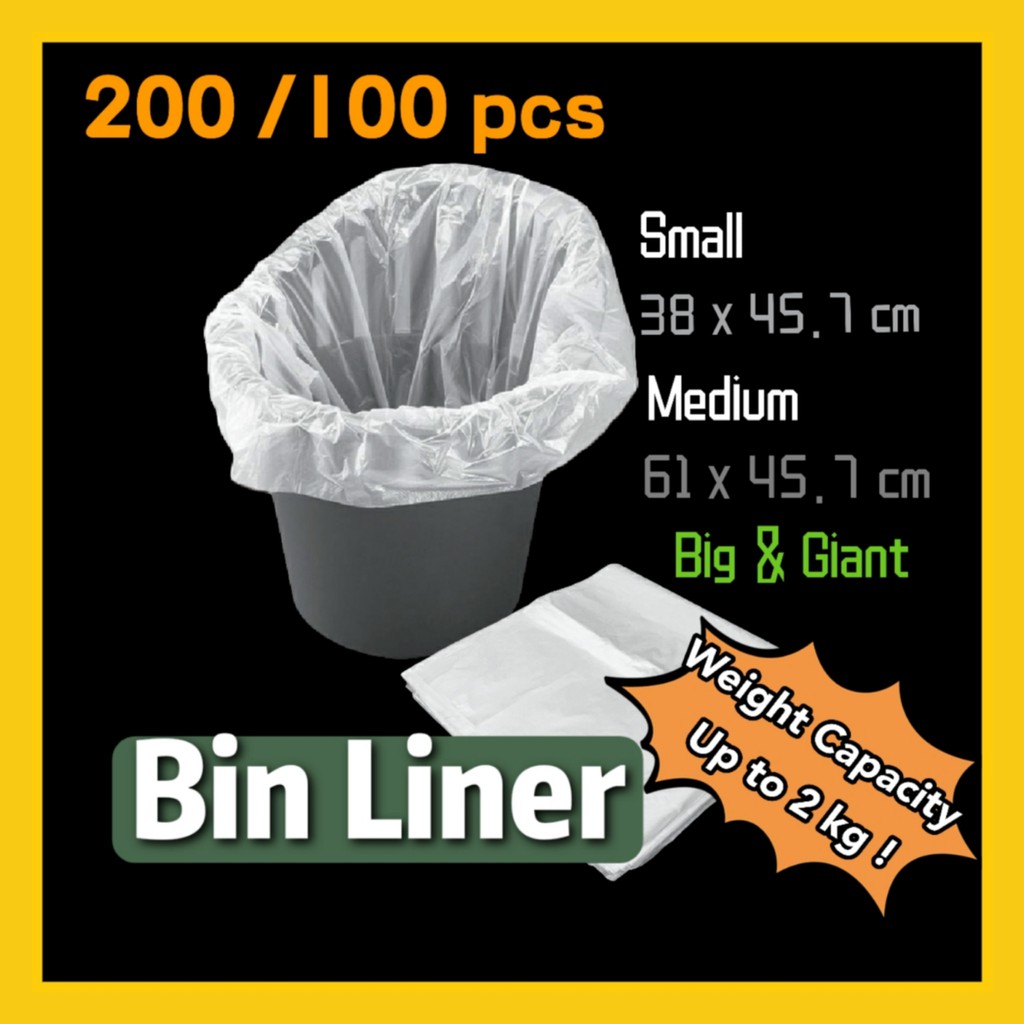 100pcs Thickened Portable Garbage Bags With Drawstring Closure, Extra Large  Size Kitchen Plastic Bags