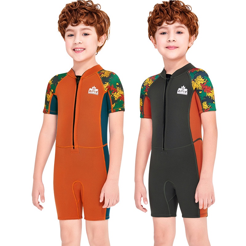 Yoomee 2.5mm Neoprene Short Wetsuit Children Diving Suit Swimwear