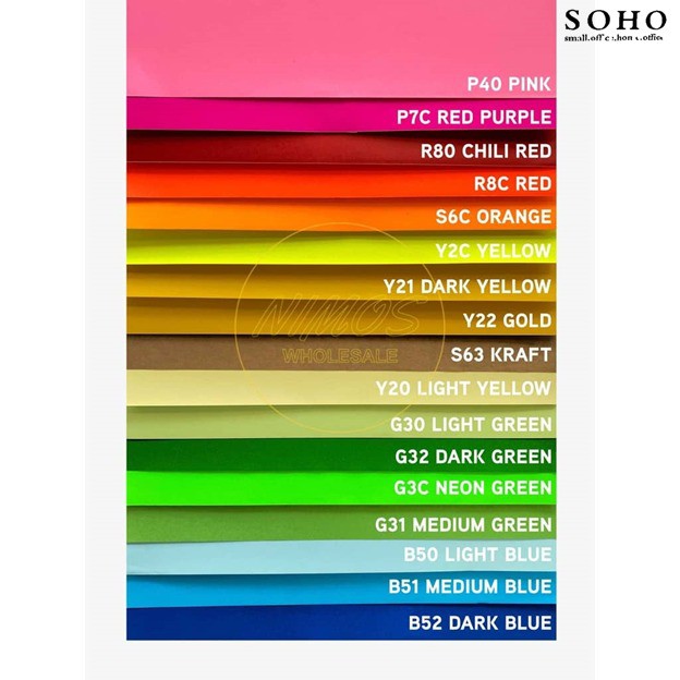 Light Colour Chart Paper