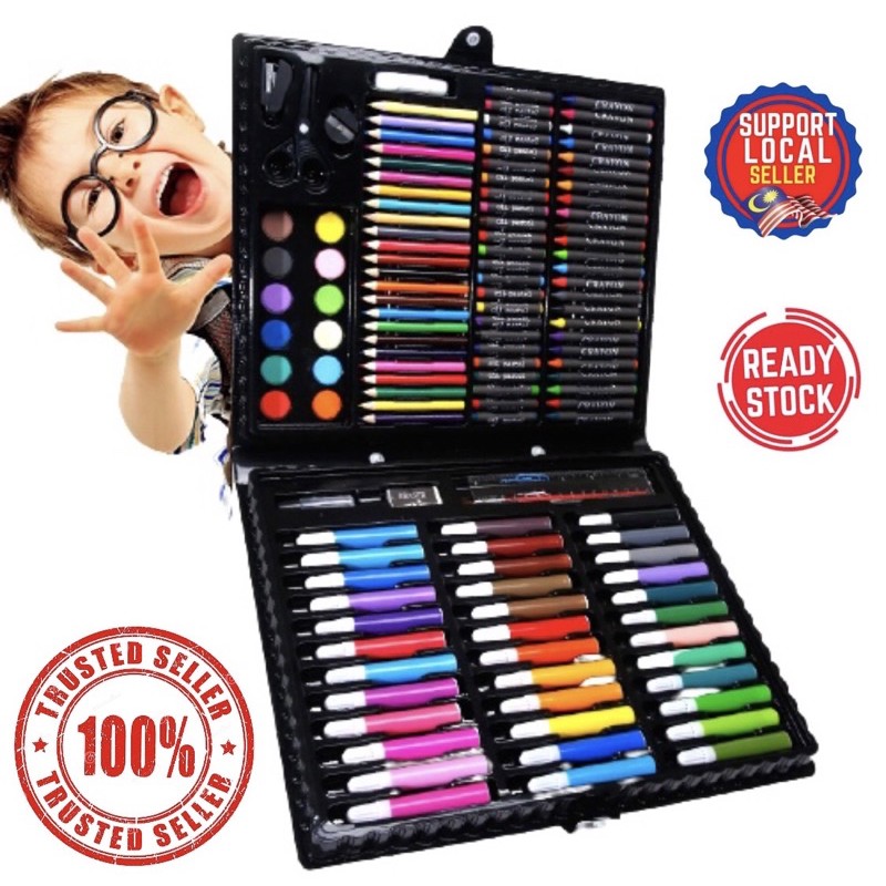 150 Pcs/Set Drawing Tool Kit Kids Art Set Painting Brush Art