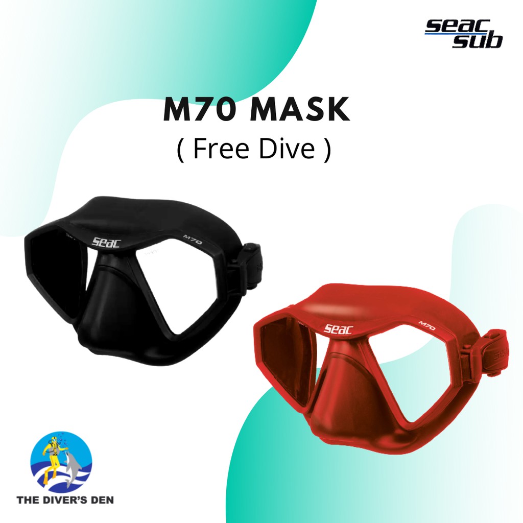 Seac Sub Italica Asian Fit Mirrored Dive Mask ( Single Lens )