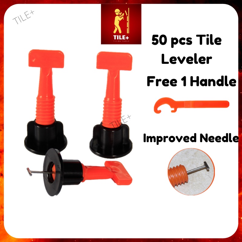 TILE 51PCS REUSABLE TILE LEVELING SYSTEM TILE SPACERS TILE CLIPS