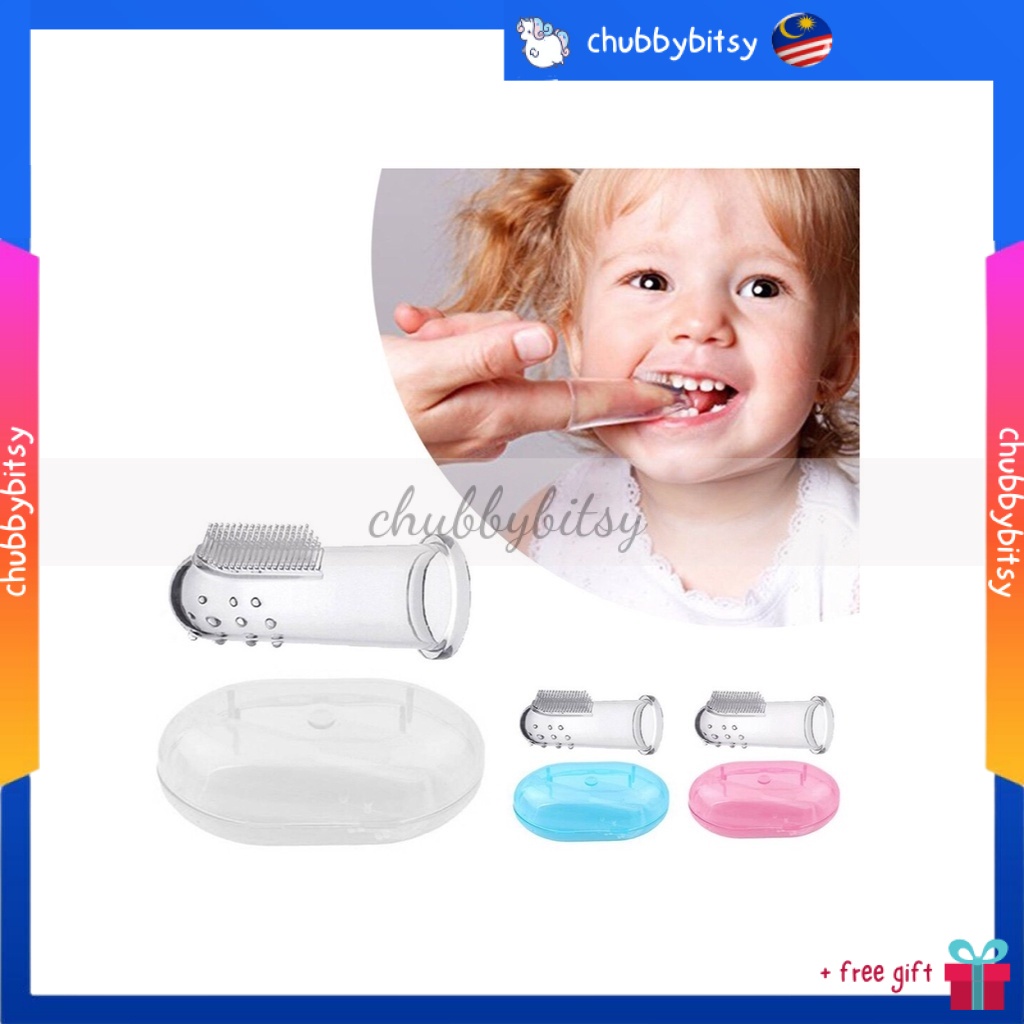 Baby Silicone Toothbrush & Tongue Cleaner Set – Cuby Care